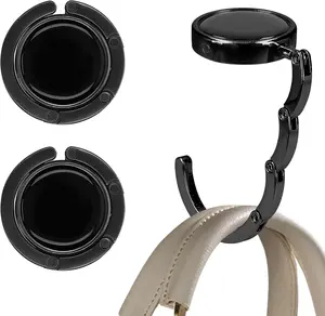 Purse Hook for Table - Set of 2 Purse Holder - Folding Handbag Hanger - Portable Bag Holder - Bag Hooks for Desk - Table
