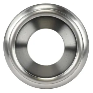 212 MAIN Decorative Tub Spout Ring - Chromed Look, Stainless Steel Hole Coverer, Round Shape Bathtub Faucet Bathroom Fixture