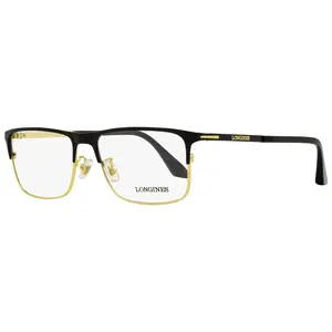 Longines LG5005-H Rectangular Eyeglasses 02A Matte Black/Gold 56mm
