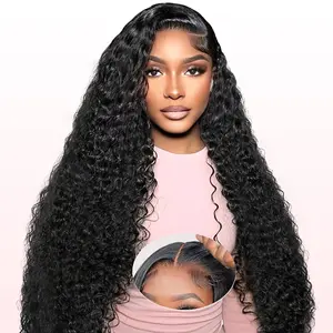[Live Sale Only] Glueless Wigs Human Hair Pre Plucked Pre Cut 9x6 200 Density Water Wave Human Hair Wig Wet and Wavy Lace Closure Wigs Ready to Wear Glueless Curly Wig Human Hair for Balck Women Natural Color