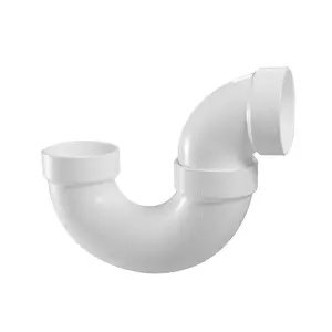 6" PVC DWV Low Profile P-Trap (Hub X Hub)