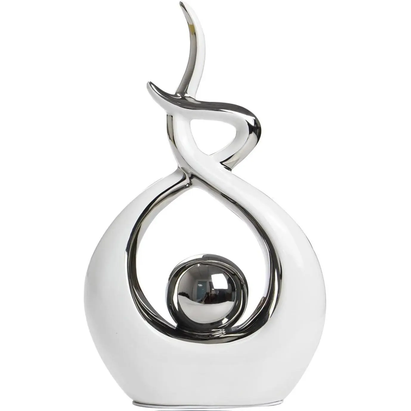 Home Decor Modern Abstract Art Ceramic Statue Table Decorations for Dining Room Living Room Office Centerpiece