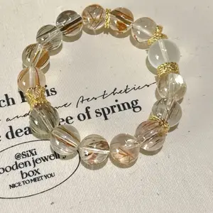 Golden Rutilated Quartz Wealth Protection Bracelet