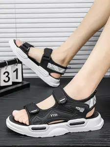 Men's Summer EVA Sandals, Breathable Quick-Dry Beach Slides, Non-Slip Thick Sole Athletic Water Shoes for Outdoor & Daily Wear Quick Drying Sandals