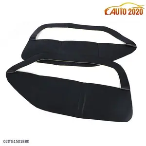 Synthetic Leather Black Pad Door Panel Insert Cards Fit For 05-09 Ford Mustang