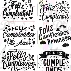 Gift Decor Vinyl - 36 Designs, 4 Colors, 14x10 cm