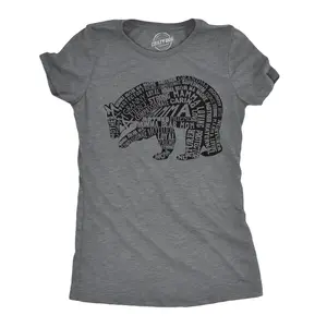 Womens Funny T Shirts Mama Bear Text Cute Mothers Day Graphic Novelty Tee for Ladies Funny Womens T Shirts Cute Vintage Fashion Casual Ladies T-Shirt Gift Mother's Day Tops for Women Funny Animal Top Women's Dark Grey