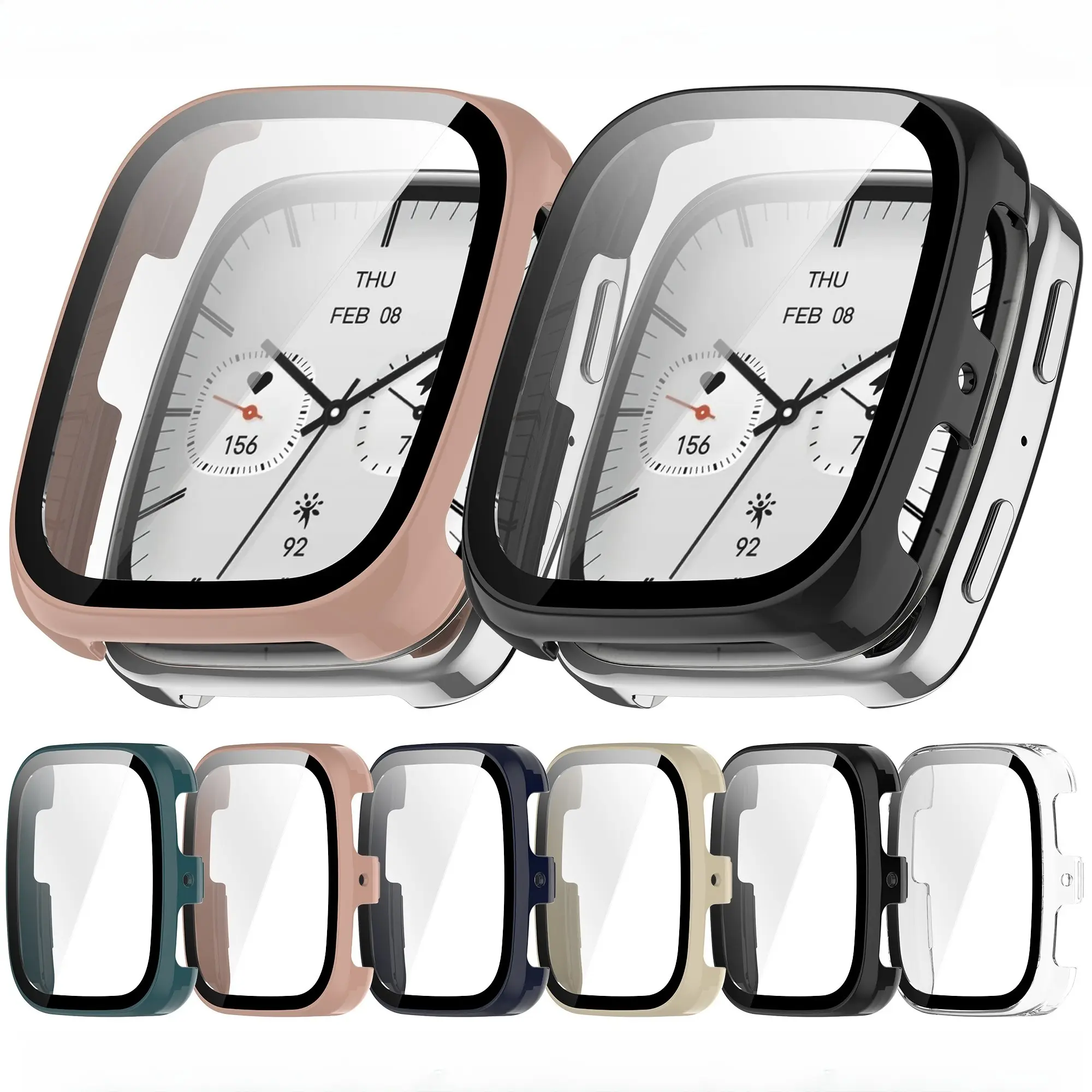 1 Piece Watch Case Sports and Leisure Silicone Suitable for Amazfit Active2 Square Smart Watch Case Accessories Smart Wear Protective Cover