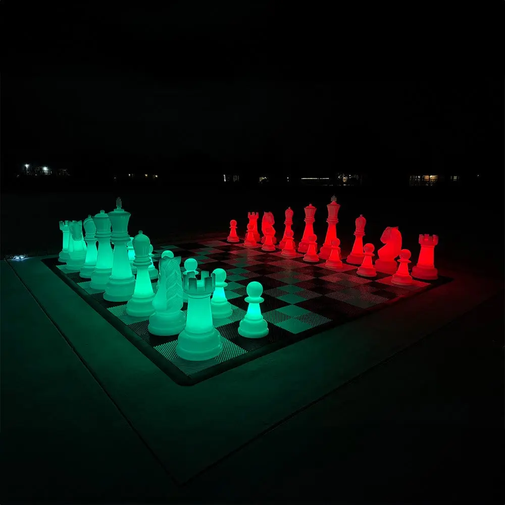 LED Light Up Perfect Giant Chess Set 26 Inch — MegaChess 3 Options