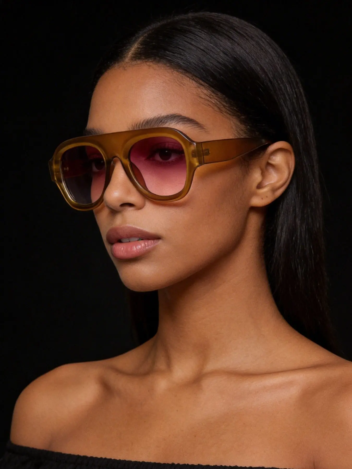 New Fashion Classic Vintage Small Transparent Frame Frog Sunglasses, Trendy Casual Sunglasses, Casual Stylish Glasses, Unisex, Suitable for Daily Wear, Street Photography, Parties, Beaches