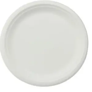50PCS 100% compostable paper plates, 6-inch heavy-duty biodegradable plates made from sugarcane fibers, disposable dinner plates, Party Plates, suitable for everyday meals, parties, and BBQs.