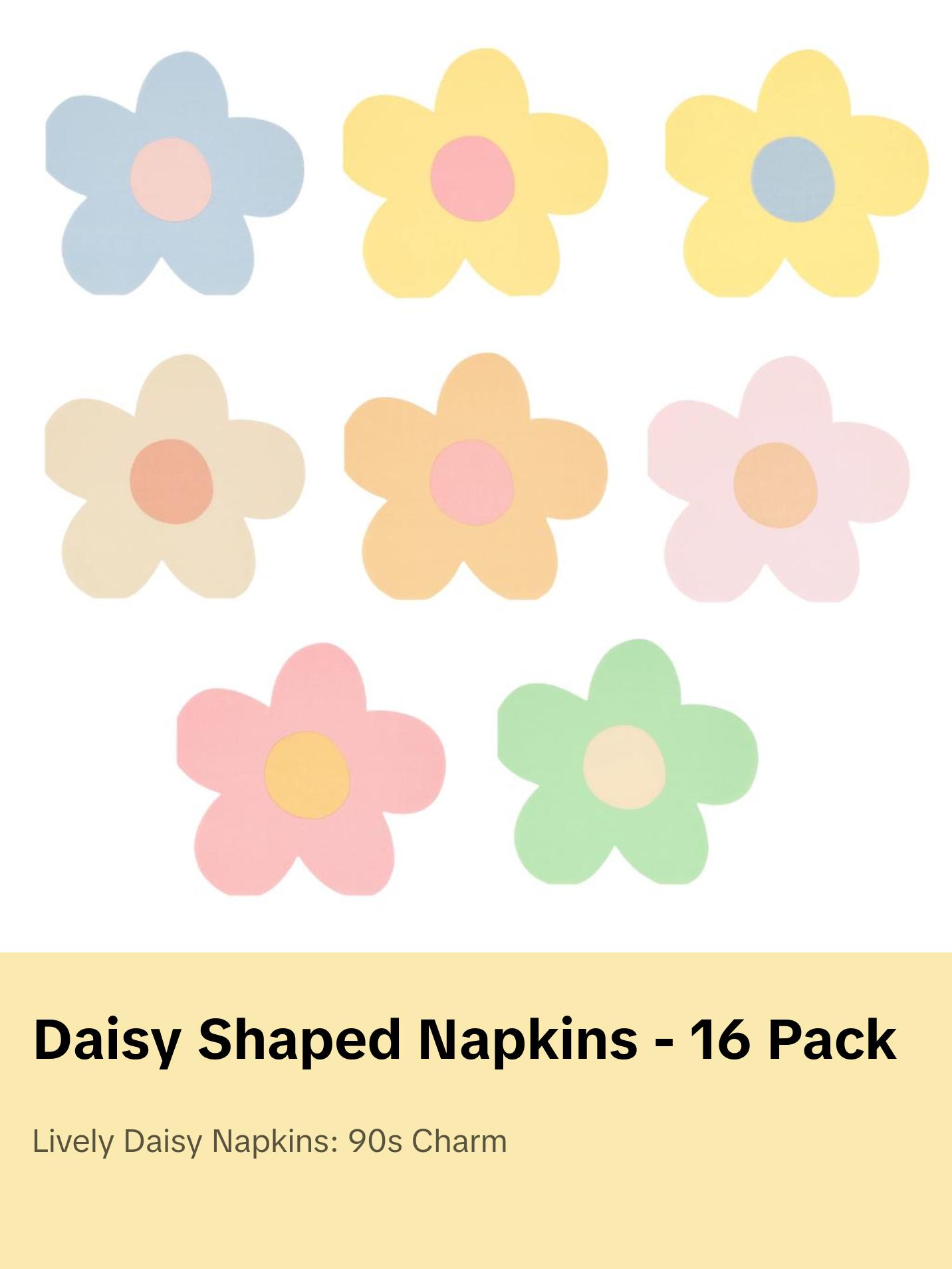 DAISY SHAPED NAPKINS