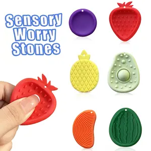 Sensory Worry Stones: Textured Soft Fidget Toys For Teenager - Calming Stress Relievers For Anxiety, And Students,Fidget Toys,Sensory Toys,Toys,Toys,Sensory Toys,Fidget Back To School Valentine Day