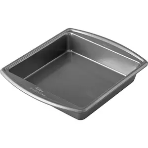 Advance Select Premium Non-Stick Square Cake Pan, Steel, Silver, 9 x 9-Inch