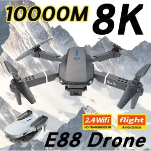 E88 Pro WiFi FPV Drone - 4K 1080P Wide-Angle HD Camera, Foldable RC Quadcopter with Altitude Hold & Headless Mode for Adults & Beginners