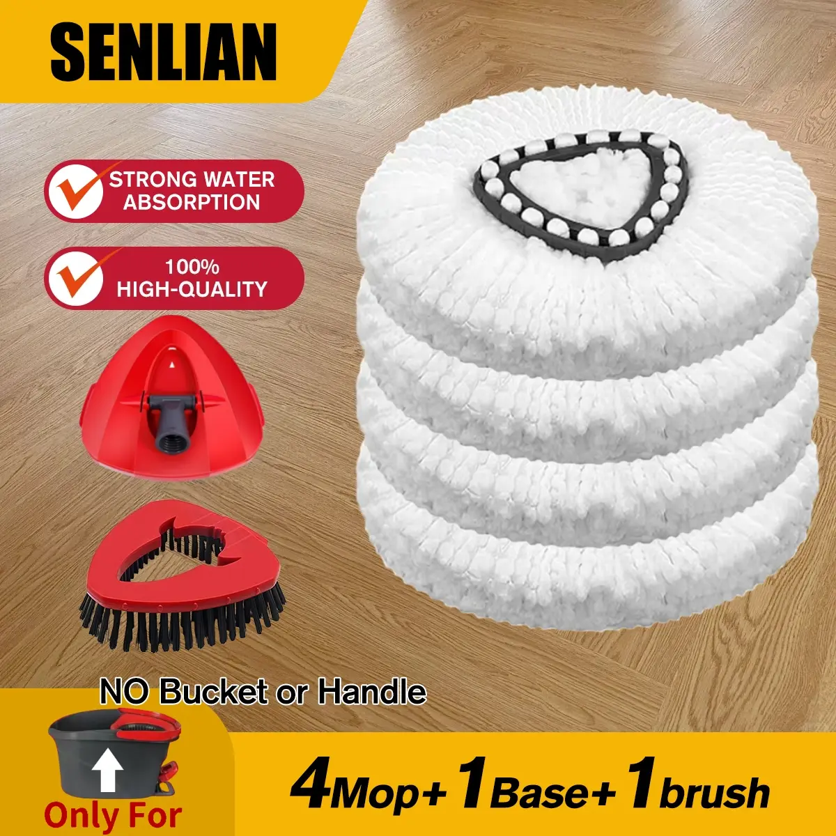 4Mop+1Brush+1Base