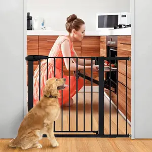 PAWGIANT 30" Tall Cat Gate, Fits Openings 29.5" to 40.5" Wide, Auto Close Extra Wide Dog Gate for House, for Doorways & Bottom of Stairs, Pressure Mount Safety Gate for Babies, Toddlers & Pets, Tested & Safe, Baby Gate, Valentine's Day