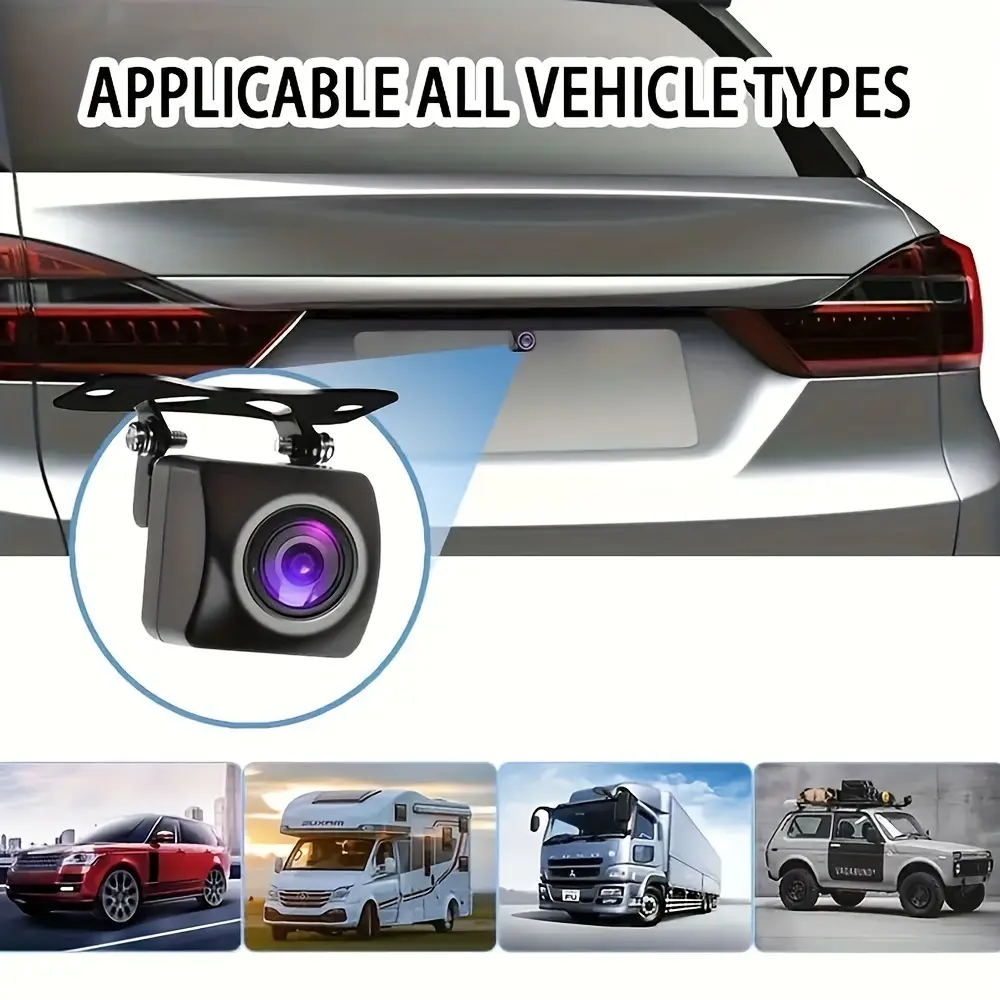 1PC Car Reversing Camera, Back Camera, Equipped with Wide-Angle, Night Vision, And High-Definition Video Capture Features, Suitable for Car Multimedia MP5 4.3-Inch, 5-Inch, And 7-Inch Monitor Displays, Ensuring Safe Driving And Parking, Without Battery