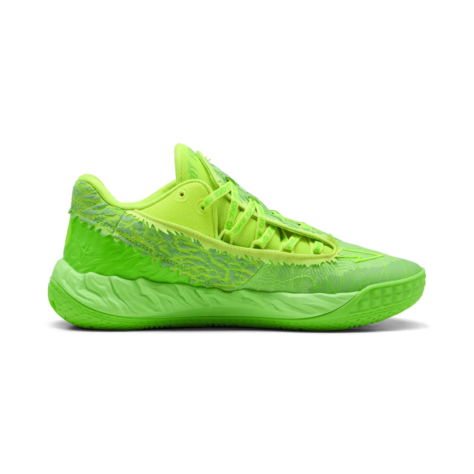 Puma MB.05 LO Flourish 31275301 Mens Green Mesh Athletic Basketball Shoes