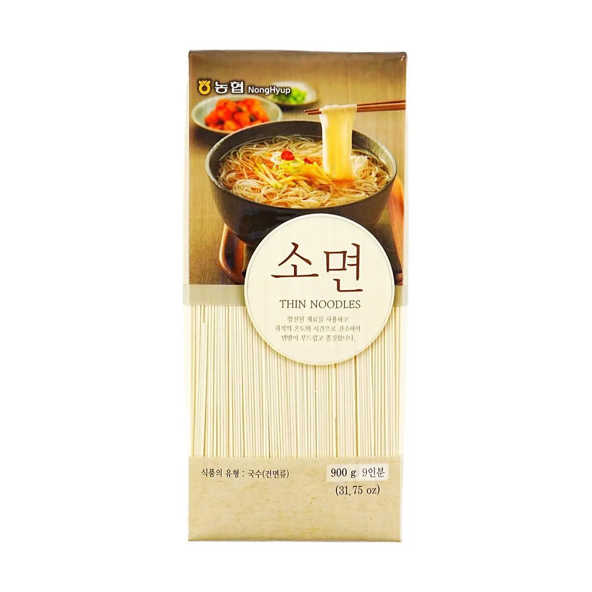 NONGHYUP Korean Rice Noodles 900g - Thin Vermicelli, Instant Pasta for Soups & Stir-fries