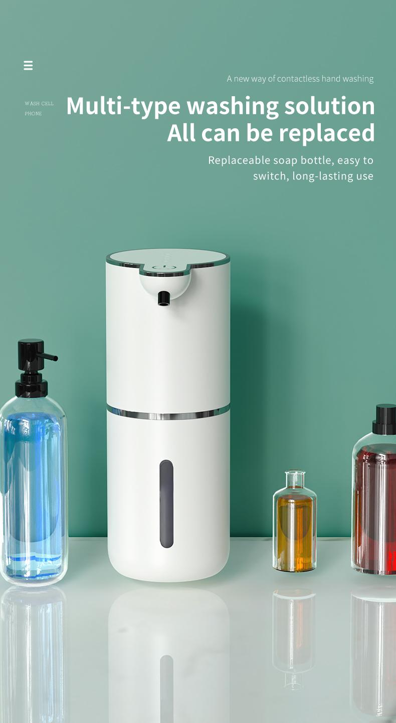 Automatic Soap Dispenser, Refillable Cosmetic Pump Dispenser, Non-Contact Automatic Sensor Foam Soap Dispenser, USB Rechargeable, Touchless Automatic Liquid Foam Dispenser for Bathroom and Kitchen, Hot Easter Sale!