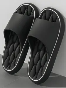 Men's minimalist asymmetrical checkered slippers, soft and comfortable, non slip sole, quick drying, odor proof, stylish design