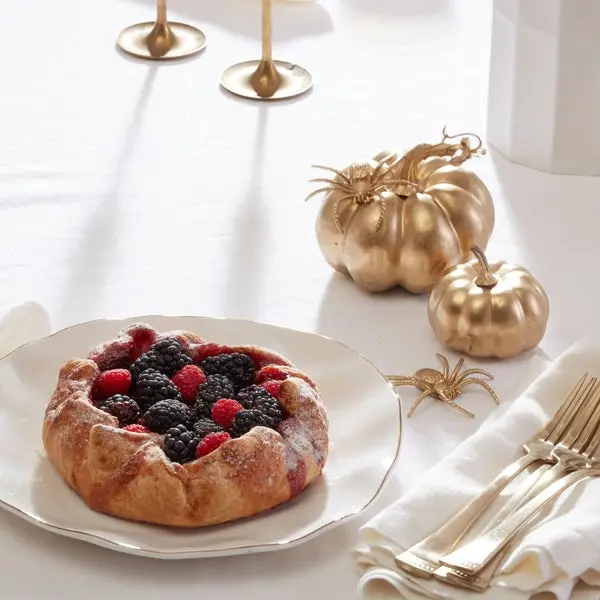Lenox Blue Bay Classic 12-Piece Dinnerware Set - White Round Plates for Everyday Use (Model 890713)