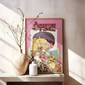 Adventure Time Poster, Anime Poster Art, Land of Ooo Fantasy Art Print