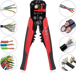 summervibes Radiaint 3-in-1 Self-Adjusting Wire Stripper Cutter with Plastic Grip, Wire Crimping Pliers for Stripping, Cutting, Crimping (10-24 AWG Range, 0.2-6.0mm²)
