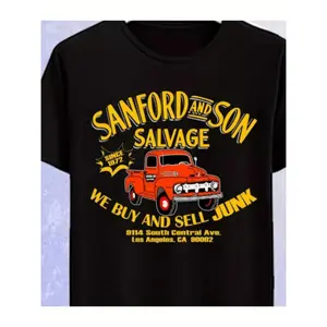 [100% Cotton] Sanford and Son Salvage Retro TV  Golf Gift T-Shirt For Men and Women