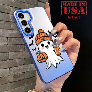 Hard Case Compatible with Galaxy S24 Plus S25 S23 S22 Ultra S23+ Ghost Delight Pattern All Coverage Non Slip IMD Hybrid Cover Shell Gift for Boy