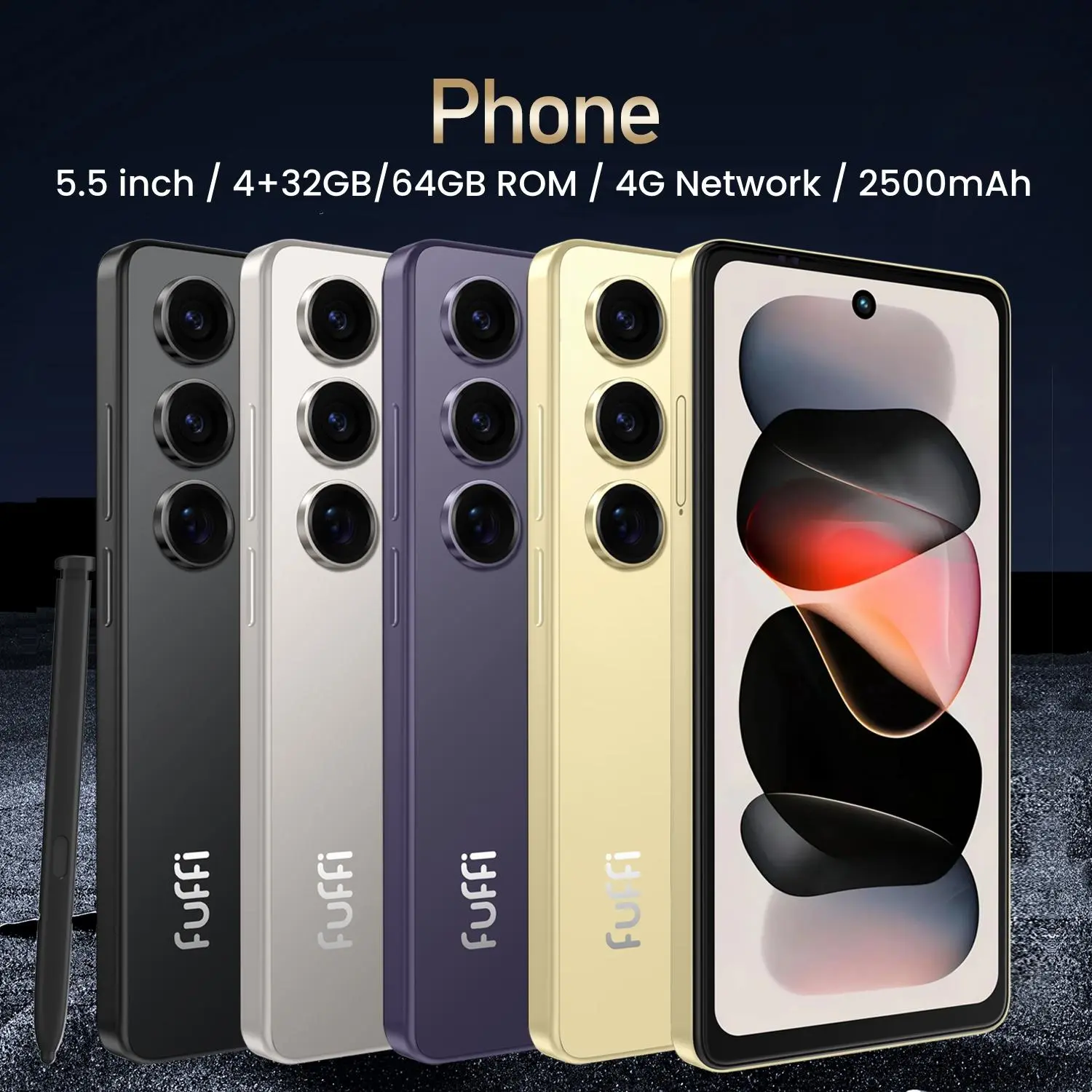 FUFFi-Android Phone, 5.5 Inch Display, 4+64GB ROM/32GB ROM, Dual FUFFi-Android Phone, 5.5 Inch Display, 4+64GB ROM/32GB ROM, Dual