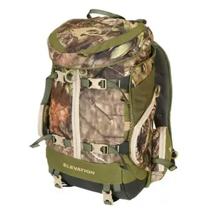 Elevation Canopy Tri-zip 1200 Pack Camo Backpack, Mossy Oak Country Outdoor Backpack with Mesh Compartments, Camo Backpacks, Mesh Compartments Backpacks