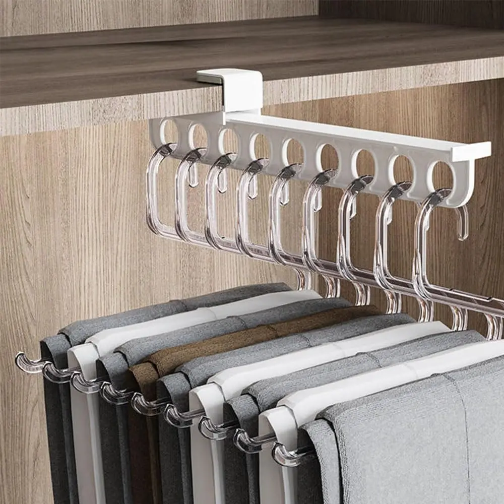 Telescopic Closet Hanger Rail for Wardrobe Organization - Organiser, Hanging