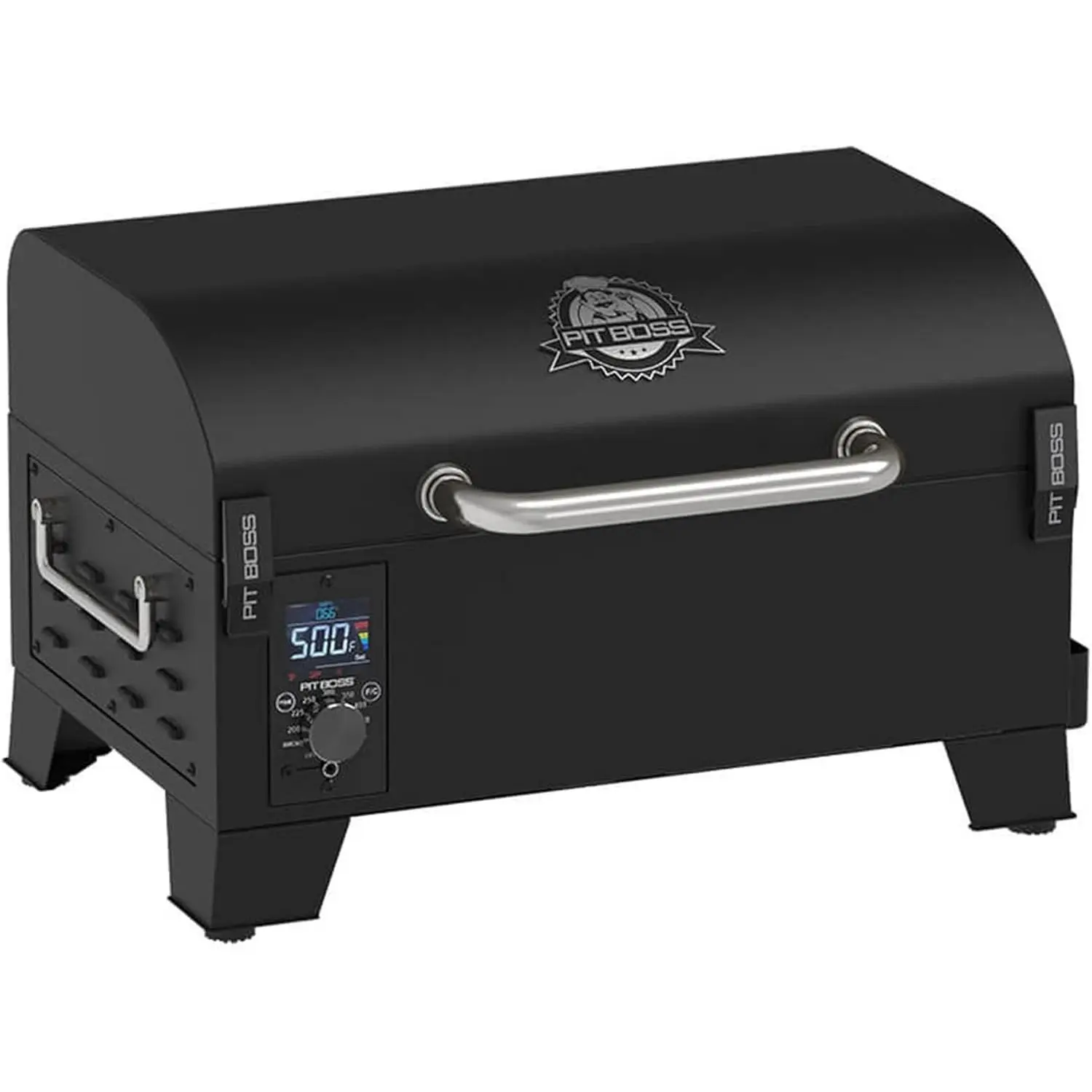 Pit Boss 150 Wood Pellet Grill & Smoker with Flame Broiler 256-Sq. In. Cooking Space, 180°F