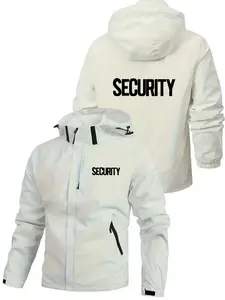 Security Hooded Jacket, Windproof Waterproof Workwear, Outdoor Tactical Clothing, Durable Design for All Weather Conditions