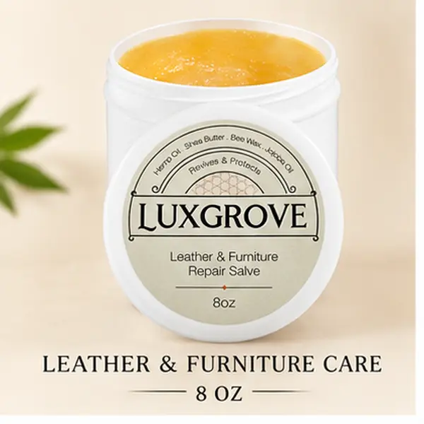 LUXGROVE Leather Conditioner & Restorer, 8oz Leather Care for Couches, Furniture & Car Seats, Deep Conditioning, Polishing & UV Protection