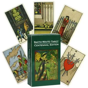 Smith & Wollaston Tarot Cards Set, Portable Divination Deck for Predicting Fate, Spiritual Guidance, Ideal Gift for Ages 14+