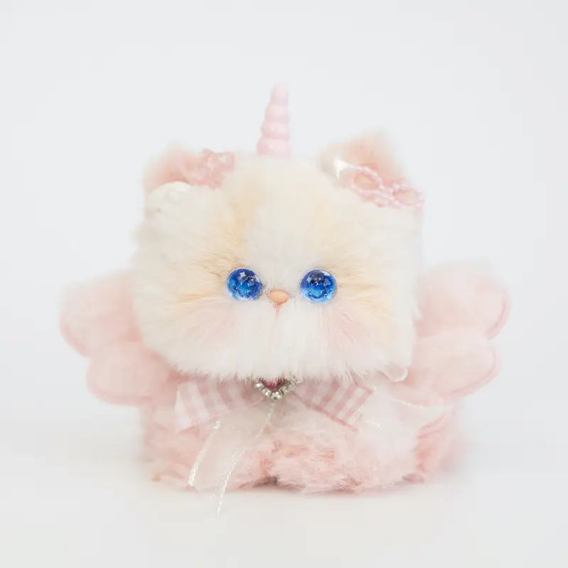Handmade Pipe Cleaner Cat - Handmade Cat Plush – Fluffy Cat Plushie - Finished Product