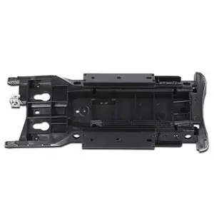 Center Console Lid Armrest Sliding Mechanism Fit For 2006-2011 Honda Civic Black