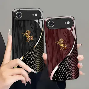 Suitable for [iPhone 17 Air] high-end phone case🤩， high-end patterns，lucky Horse, bringing you good fortune，multiple colors available,  drop-resistant and fingerprint-proof YM99
