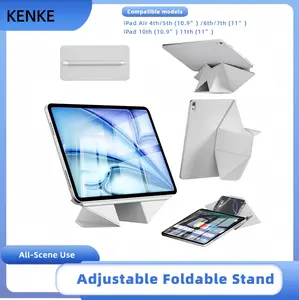 Kenke Multi-Angle Magnetic Slim Case with Detachable Pencil Sleeve, Compatible with iPad Air 11" M3/M2, 10.9" 5th/4th Gen, iPad 11th/10th Gen 11"/10.9"