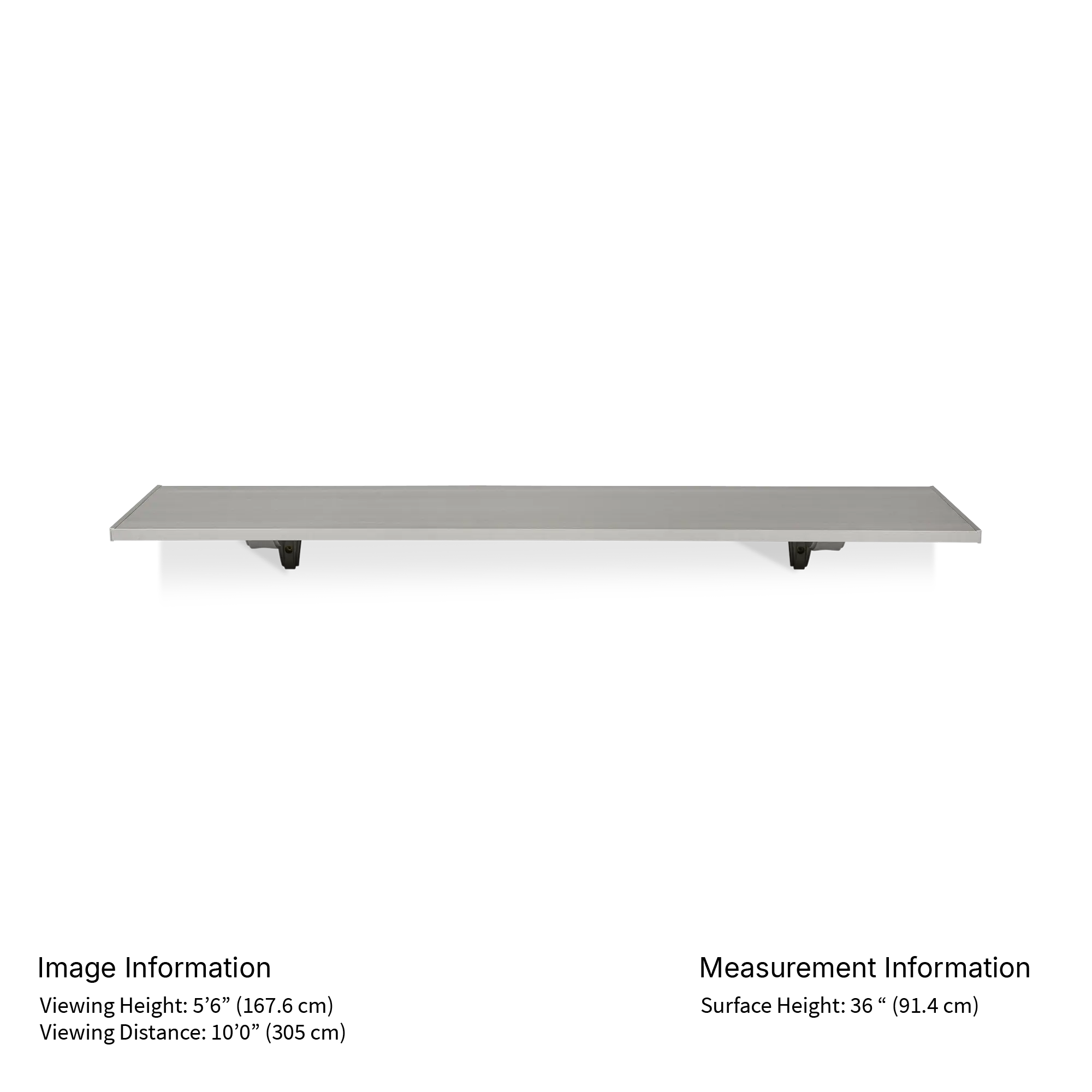 6ft Heavy-Duty Extendable Shelf