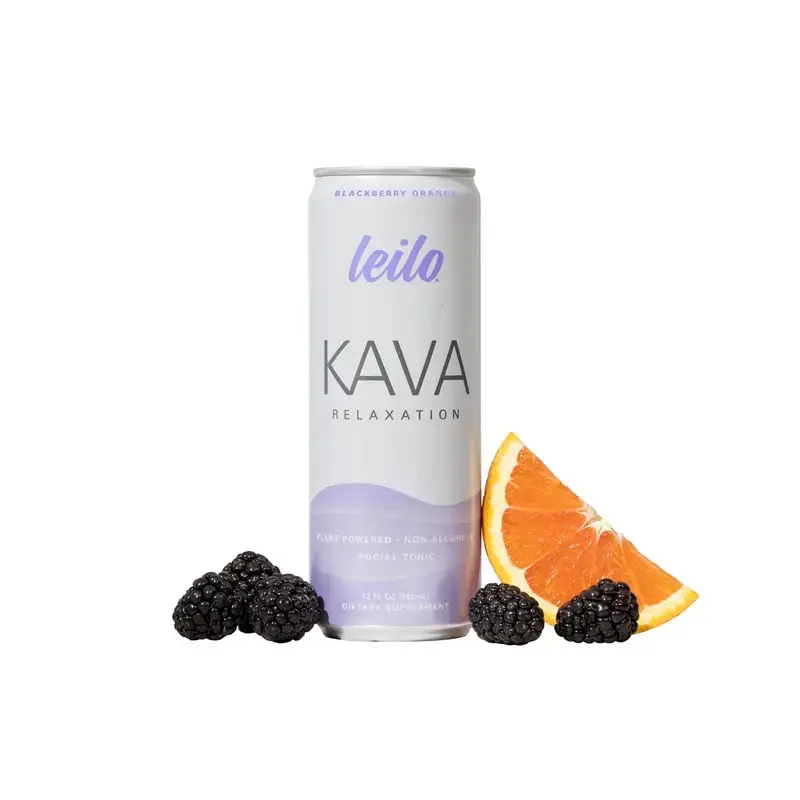 12 Cans | Leilo Kava Relaxation Drink Variety Pack (3 Flavors) - Non-Alcoholic Functional Beverage with Kava & L-Theanine |