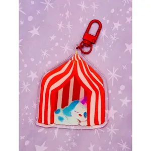 Bloo Circus Dog Keychain