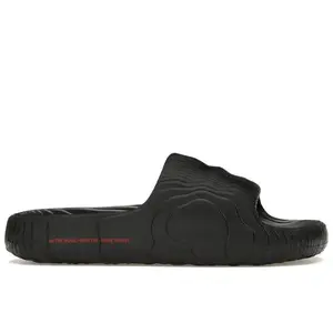 adidas Men's Adilette 22 Slides Black Scarlet, from StockX