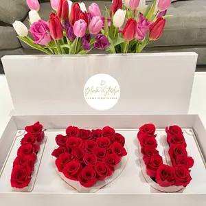 I LOVE U Box - Rose Box with I LOVE U Design