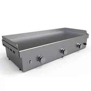 Fusion GFE105 3-Burner Stainless Steel Teppanyaki Griddle