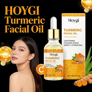 HOYGI Turmeric Facial Oil - Turmeric Extract & Vitamin C Hydrating Brightening Firming Fast-Absorbing Lightweight Facial Oil