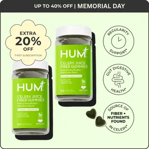 HUM Celery Juice Fiber Gummy Duo Pack